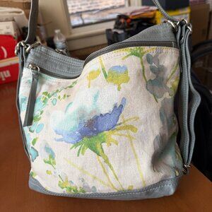 Rough & Tumble Leather and Linen Hobo
